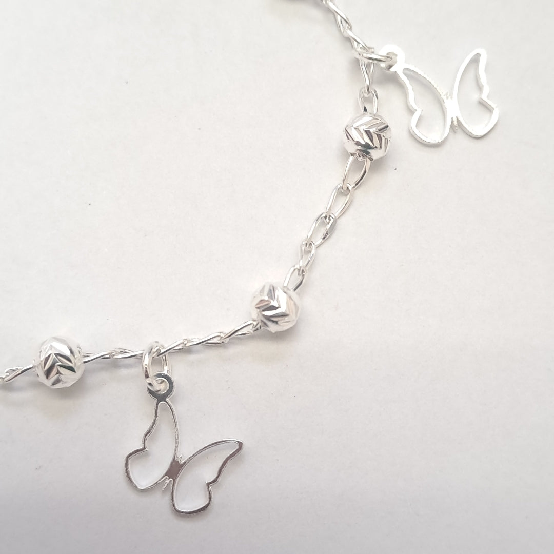 PULSERA TEJIDO ESPECIAL PLATA .925 18 CM 2.8 GR (NUEVO)