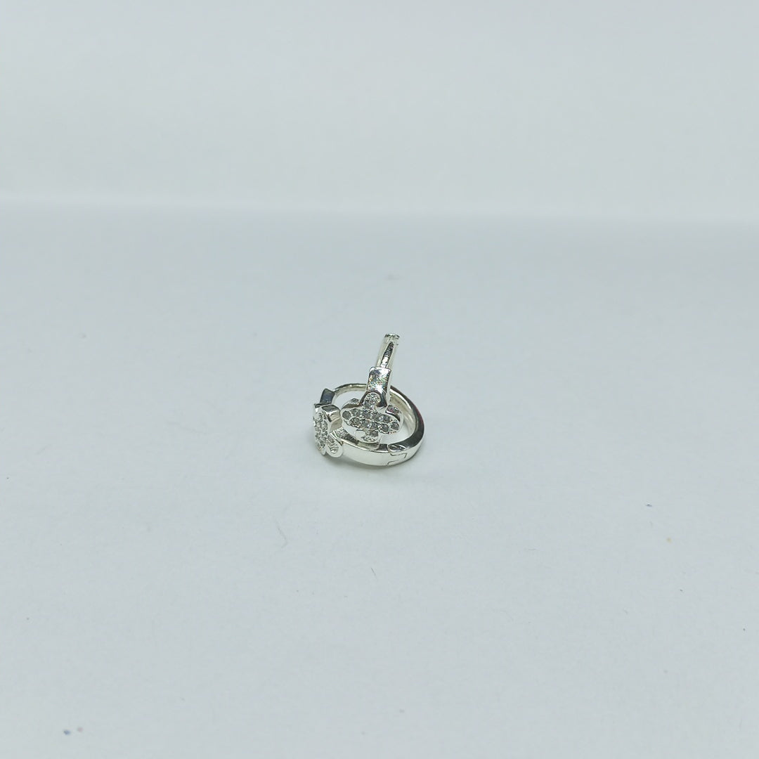 ARRACADAS C/CIRCONIAS PLATA .925 1.9 GR (NUEVO)