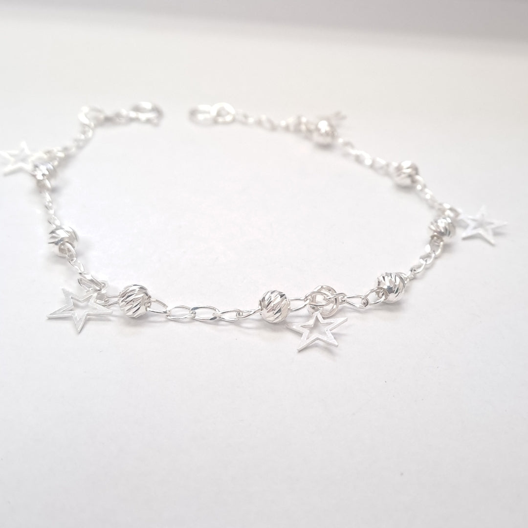 PULSERA TEJIDO ESPECIAL PLATA .925 18 CM 2.7 GR (NUEVO)