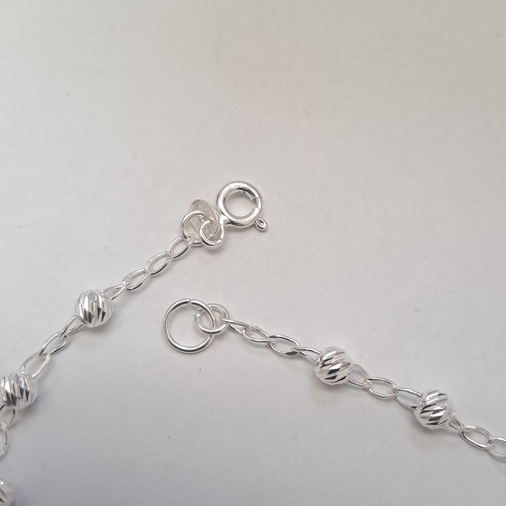 PULSERA TEJIDO TEJIDO ESPECIAL PLATA .925 18 CM 4.1 GR (NUEVO)