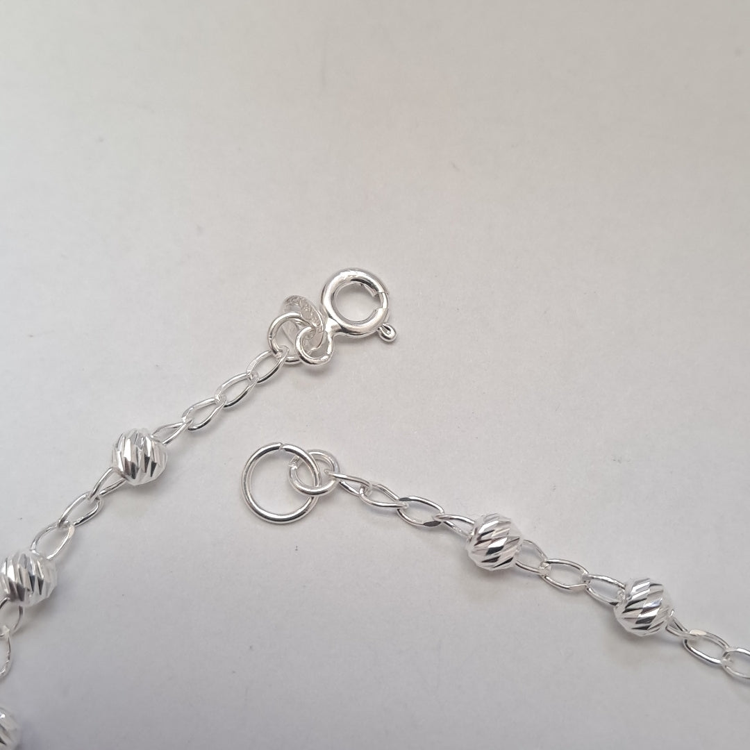 PULSERA TEJIDO TEJIDO ESPECIAL PLATA .925 18 CM 4.1 GR (NUEVO)