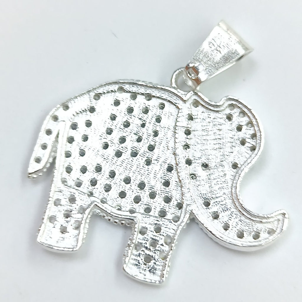 DIJE ELEFANTE C/CIRCONIAS PLATA .925 4.9 GR (NUEVO)