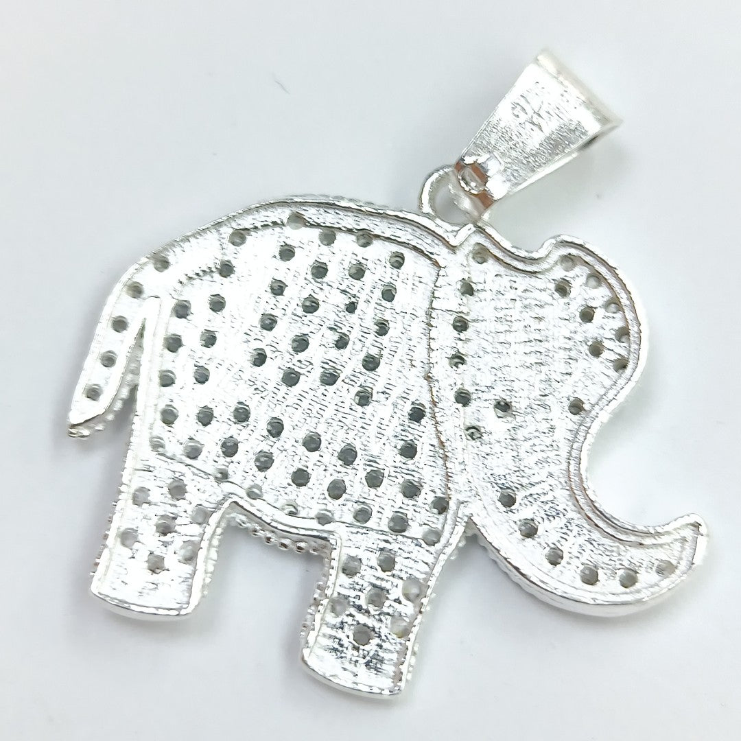 DIJE ELEFANTE C/CIRCONIAS PLATA .925 4.9 GR (NUEVO)