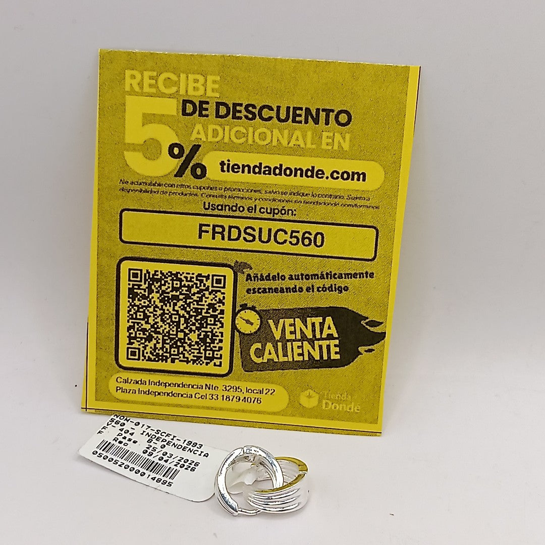 ARRACADAS PLATA .925 3.2 GR (NUEVO)