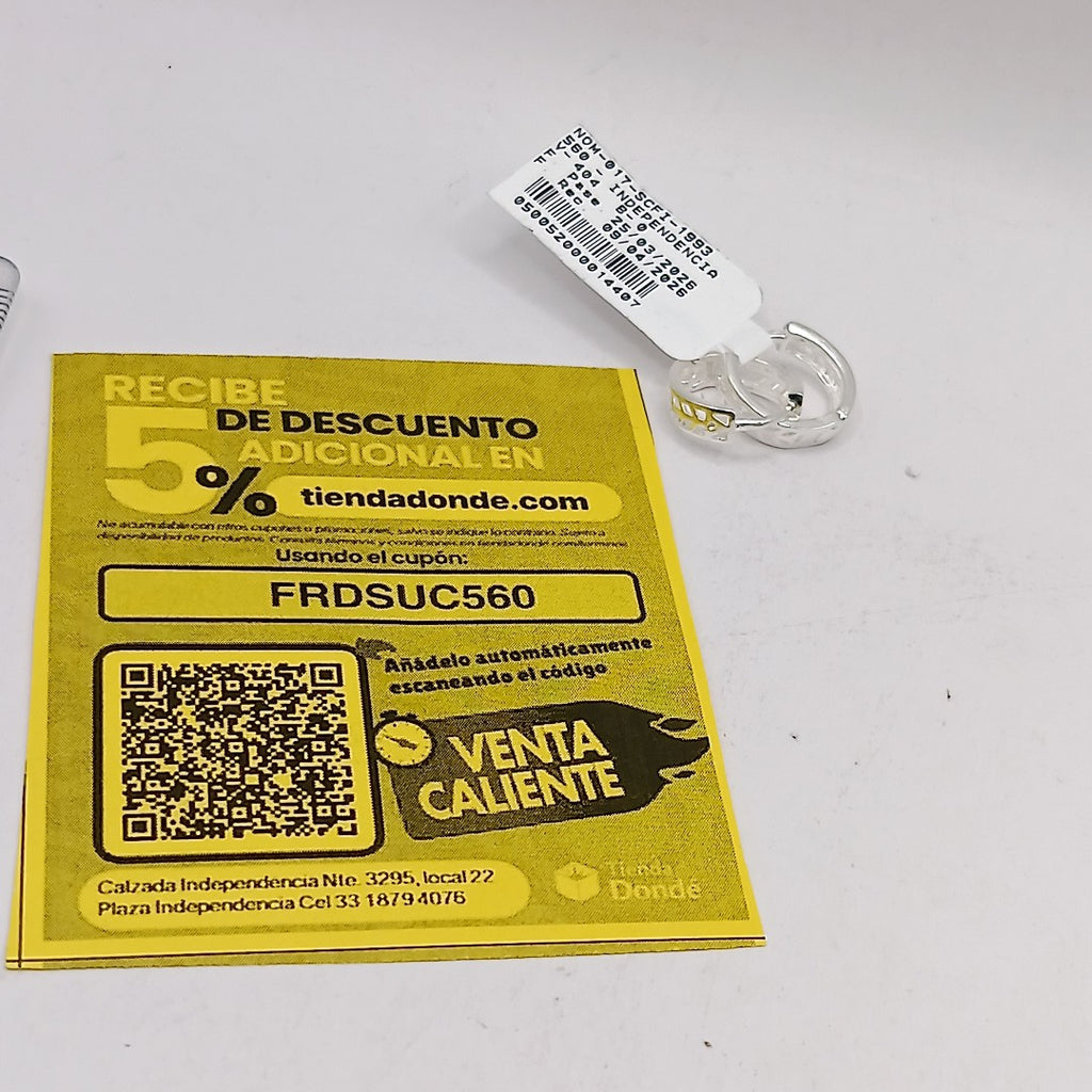 ARRACADAS PLATA .925 2.5 GR (NUEVO)