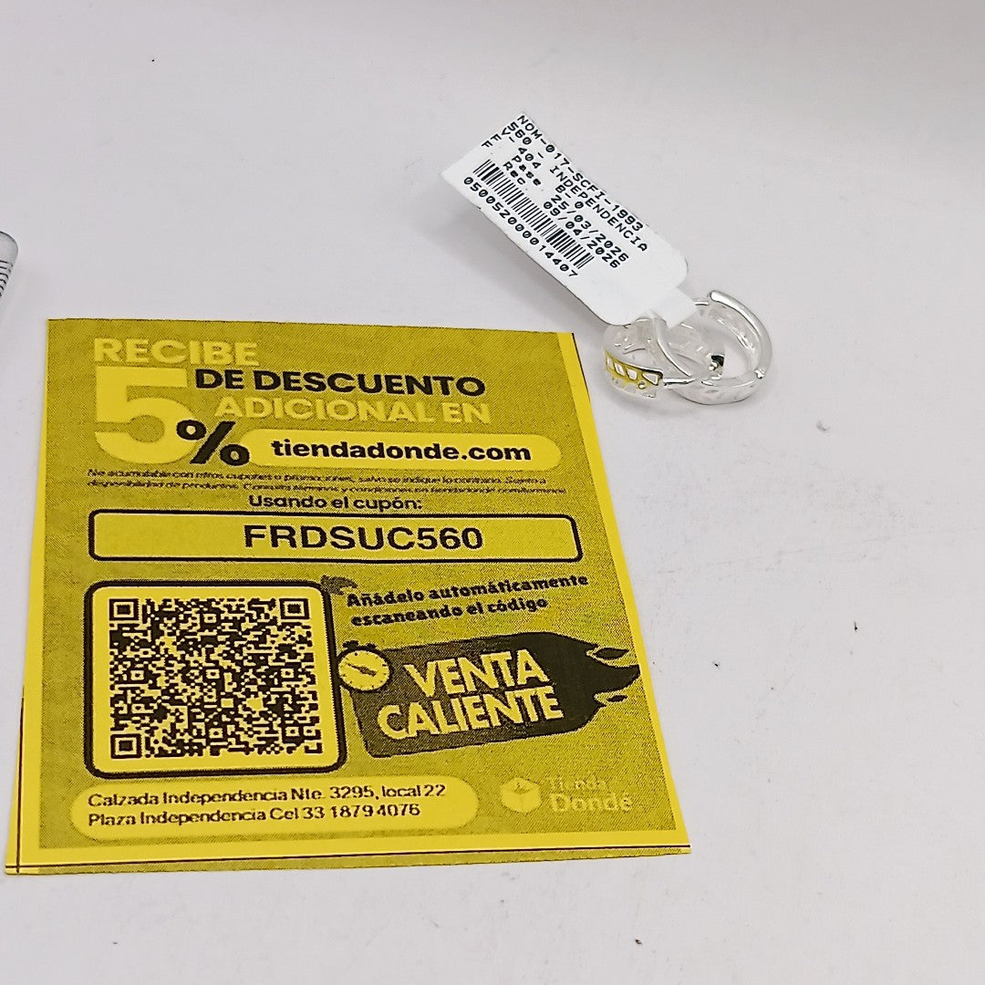 ARRACADAS PLATA .925 2.5 GR (NUEVO)