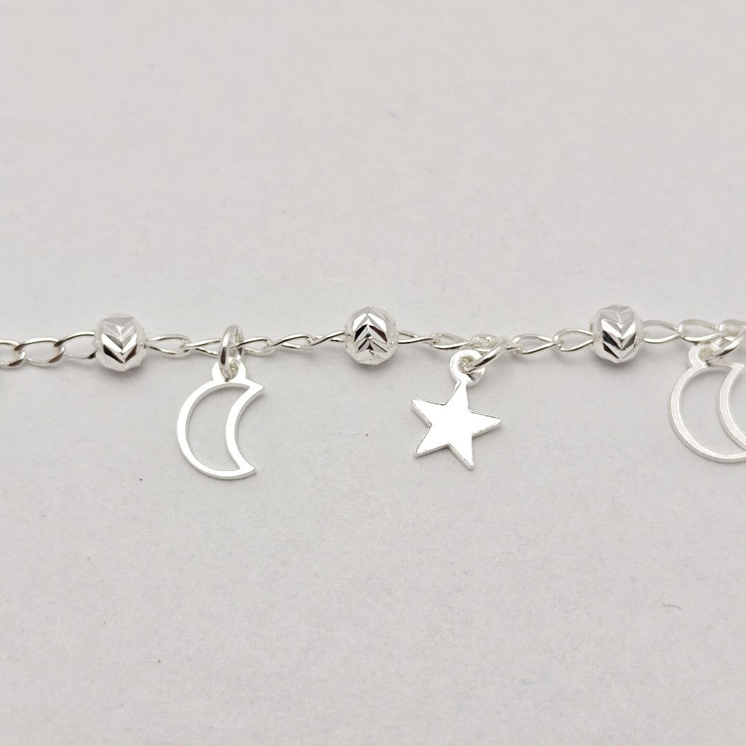 PULSERA TEJIDO TEJIDO ESPECIAL PLATA .925 18 CM 3.1 GR (NUEVO)