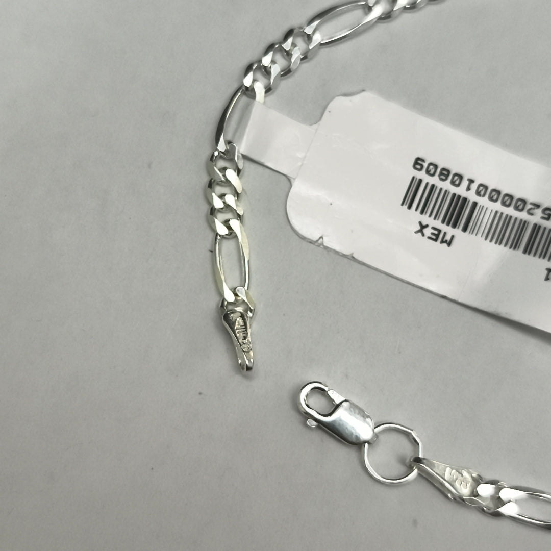 PULSERA TEJIDO 3X1 PLATA .925 18 CM 3 GR (NUEVO)