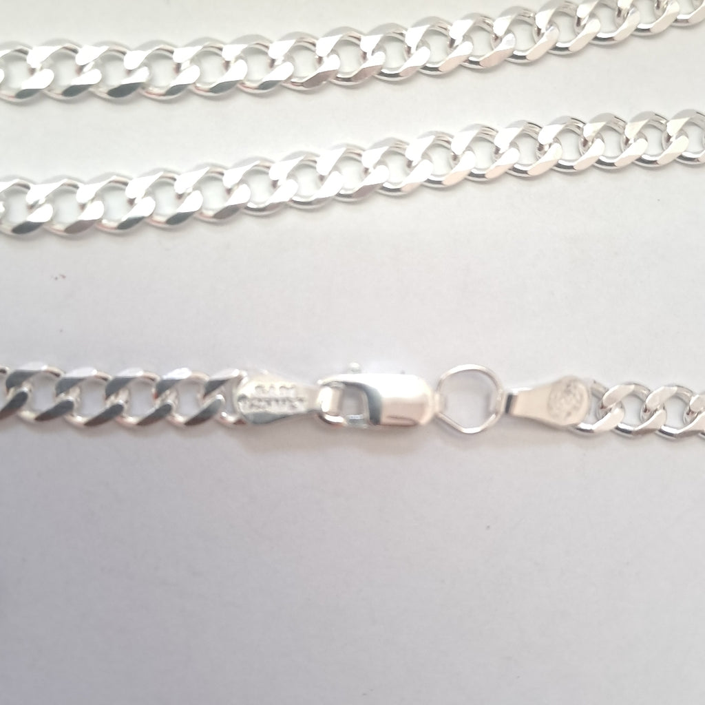 CADENA TEJIDO BARBADO PLATA .925 60 CM 13.7 GR (NUEVO)