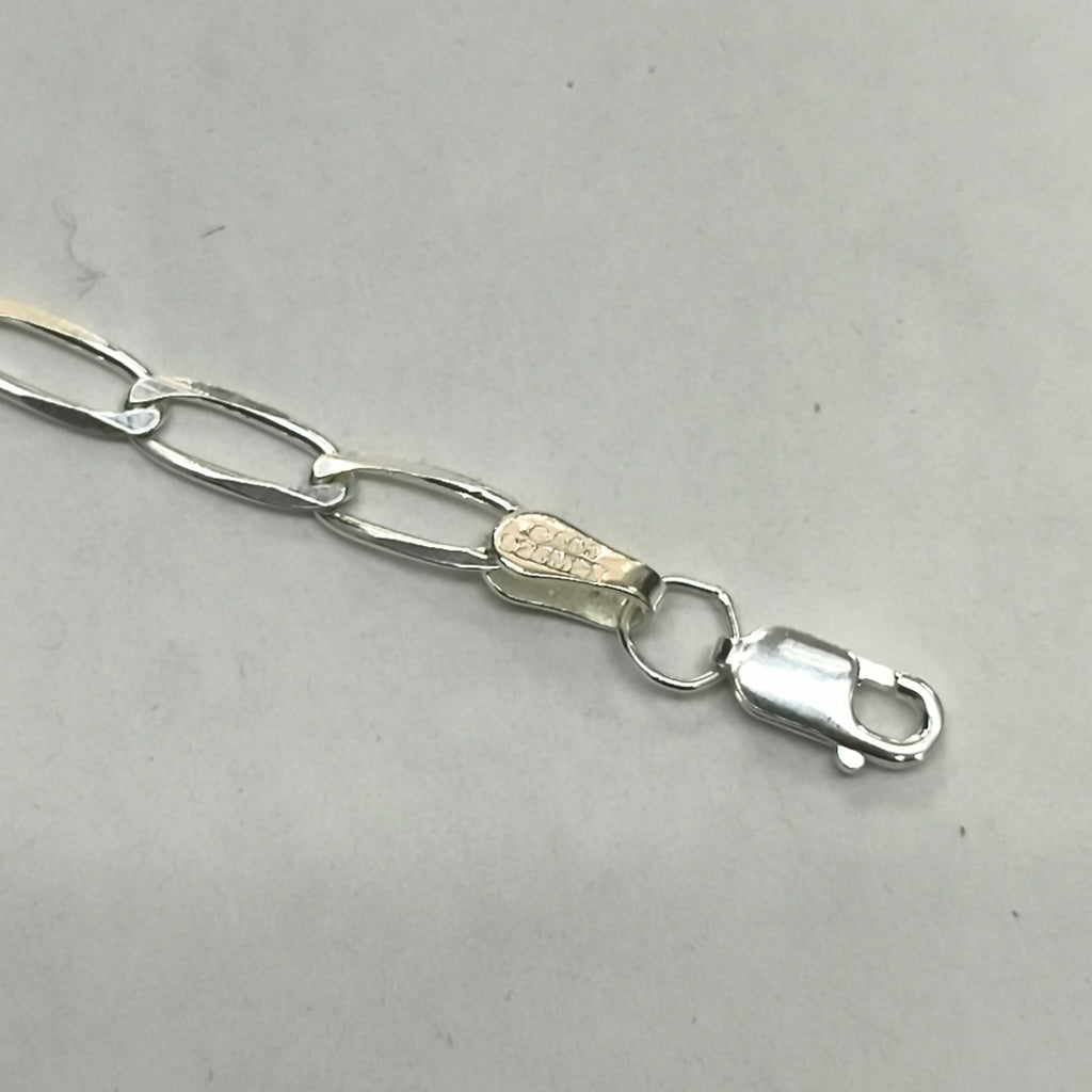 PULSERA TEJIDO ESLABONES PLATA .925 16 CM 3.1 GR (NUEVO)