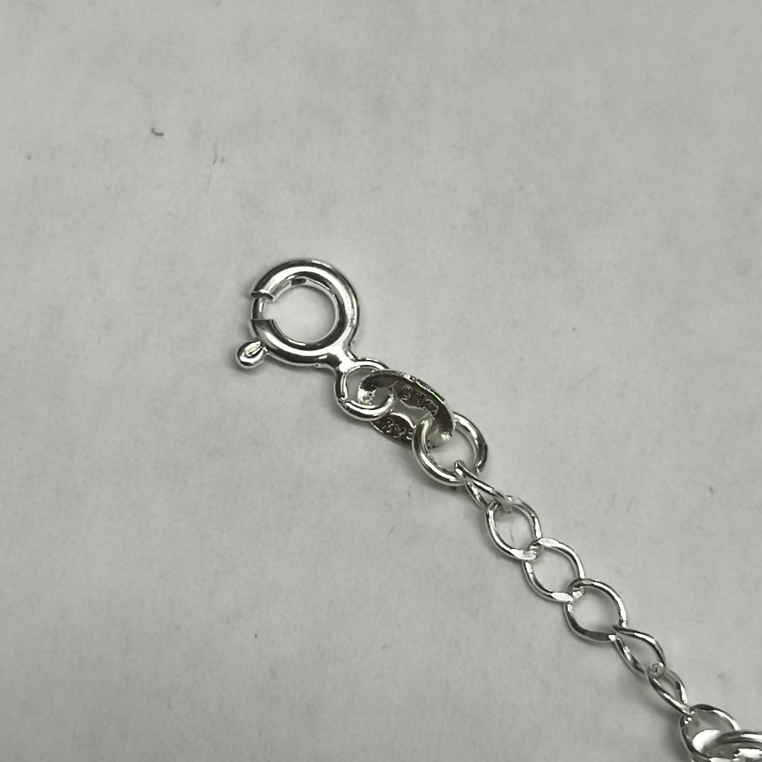 PULSERA TEJIDO ESPECIAL PLATA .925 18 CM 3.2 GR (NUEVO)