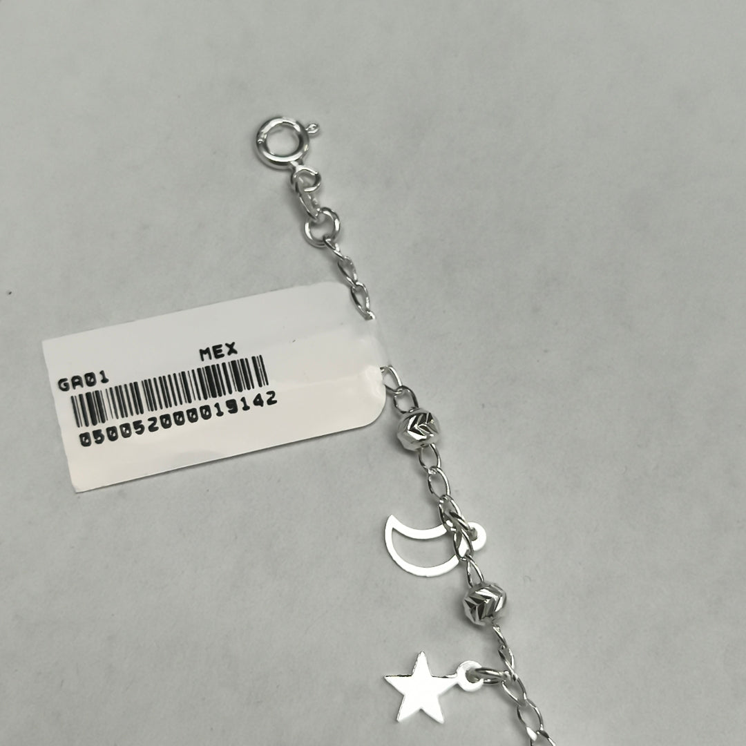 PULSERA TEJIDO TEJIDO ESPECIAL PLATA .925 18 CM 3.1 GR (NUEVO)