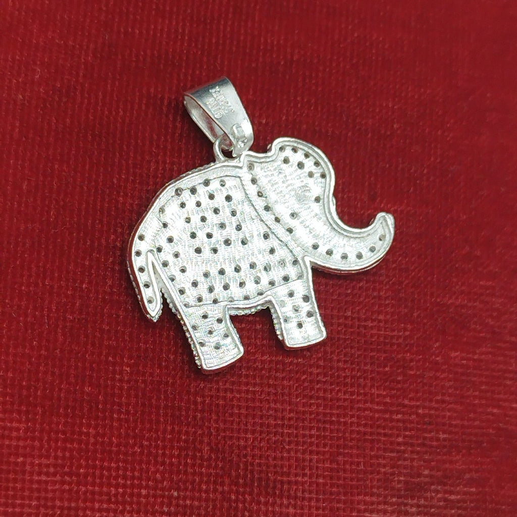 DIJE ELEFANTE C/CIRCONIAS PLATA .925 5.3 GR (NUEVO)
