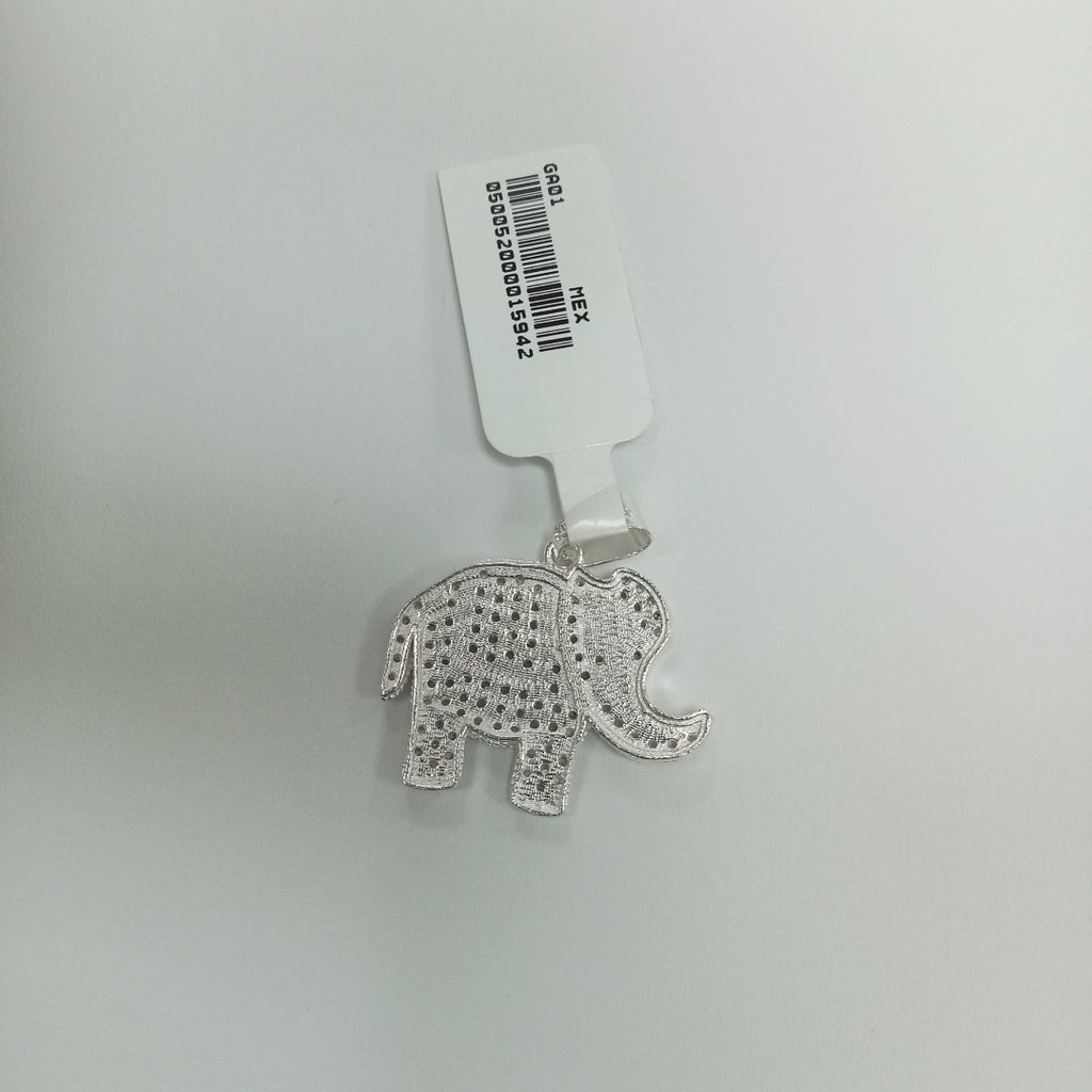 DIJE ELEFANTE C/CIRCONIAS PLATA .925 5 GR (NUEVO)