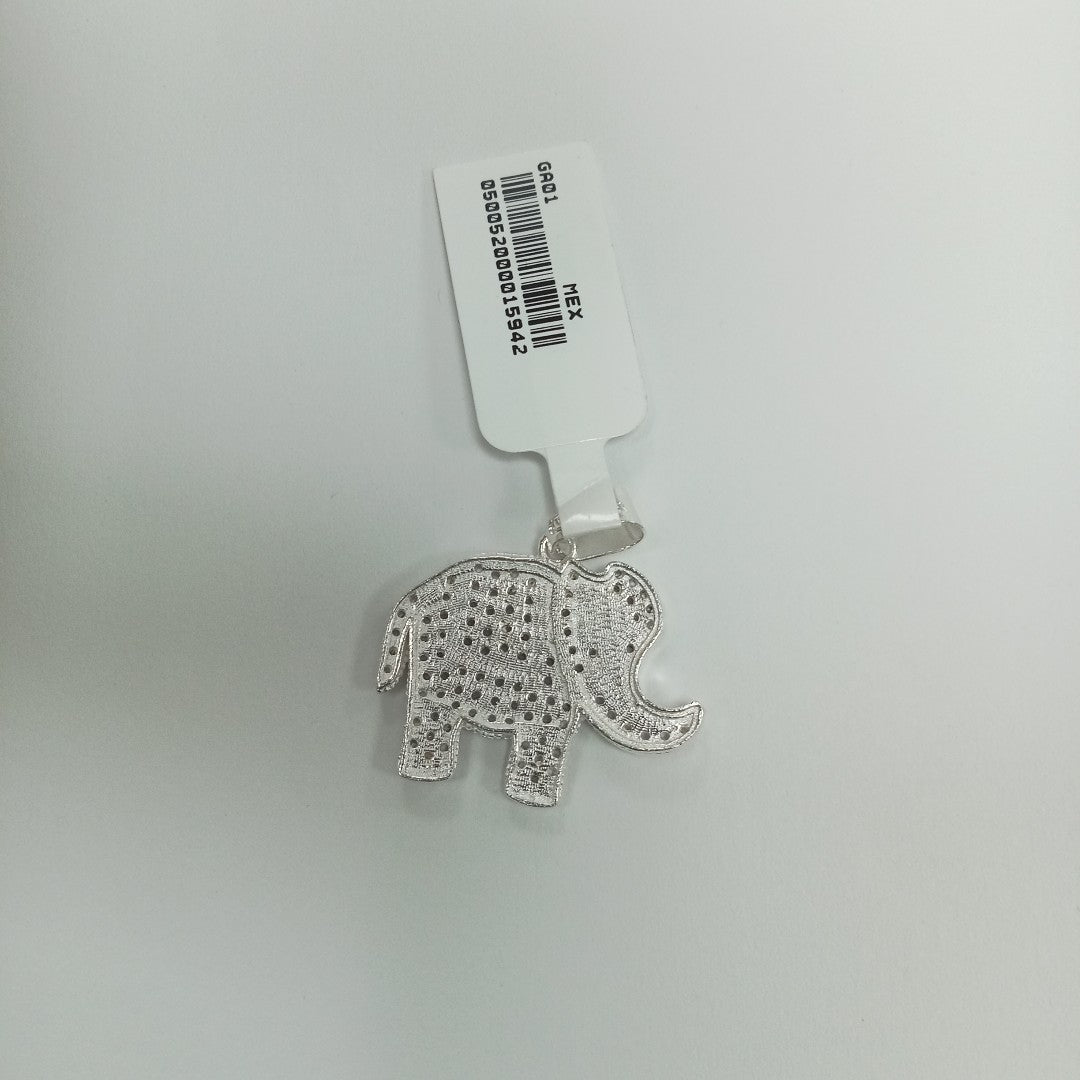 DIJE ELEFANTE C/CIRCONIAS PLATA .925 5 GR (NUEVO)