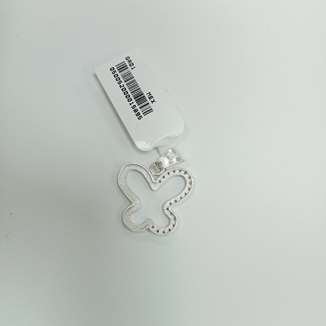 DIJE MARIPOSA C/CIRCONIAS PLATA .925 2.3 GR (NUEVO)