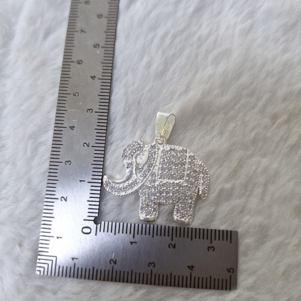 DIJE ELEFANTE C/CIRCONIAS PLATA .925 5.3 GR (NUEVO)