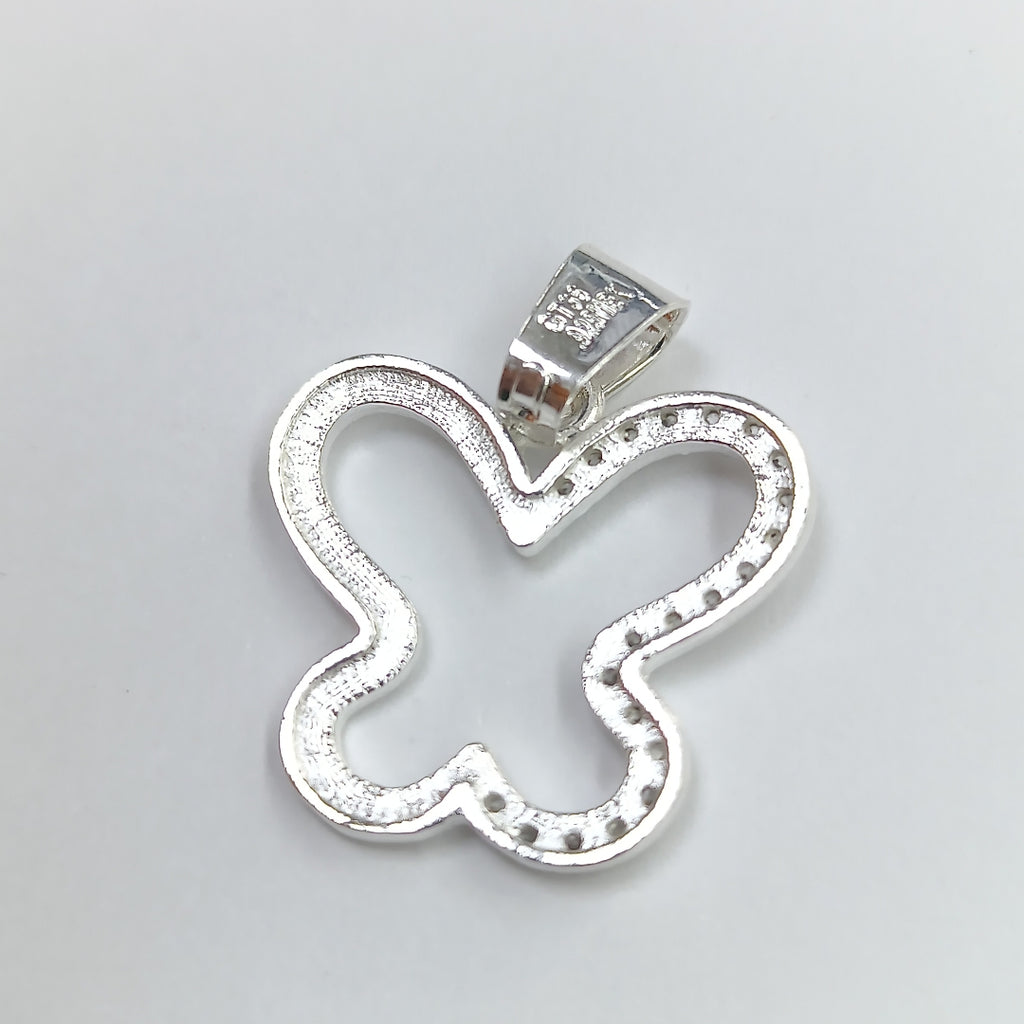 DIJE MARIPOSA C/CIRCONIAS PLATA .925 2.3 GR (NUEVO)