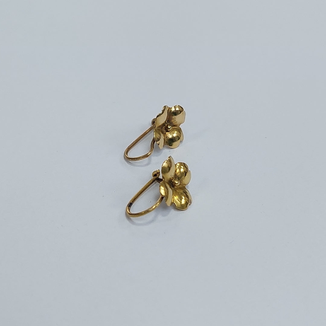 ARETES PAR ORO 8 K 1.1 GRMS (SEMINUEVO)
