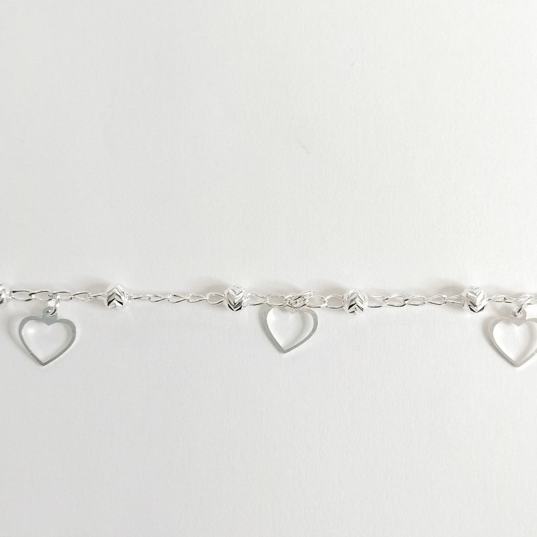 PULSERA TEJIDO ESPECIAL PLATA .925 18 CM 2.7 GR (NUEVO)