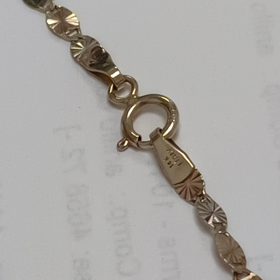 CADENA ORO COMBINADO 14 K 3,00 GRMS (SEMINUEVO)