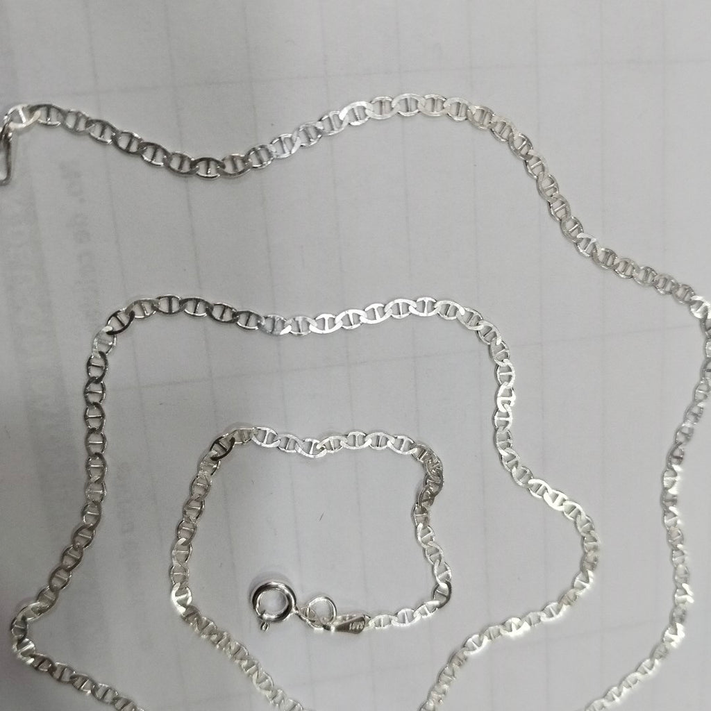 CADENA TEJIDO GUCHI PLATA .925 60 CM 3.8 GR (NUEVO)