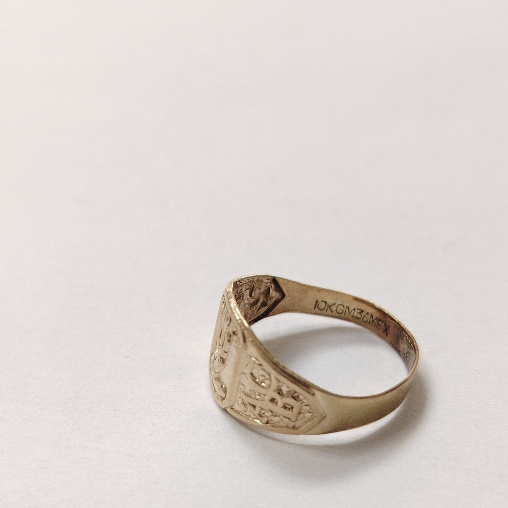 ANILLO DE GRADUACIÓN ORO 10 K 1,10 GRMS (SEMINUEVO)