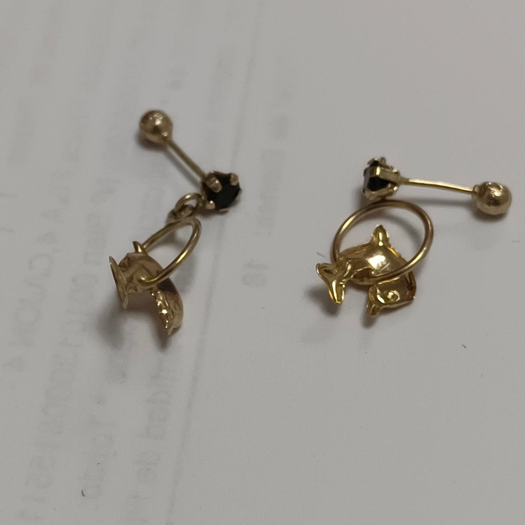 ARETES PAR ORO 14 K 0,70 GRMS (SEMINUEVO)