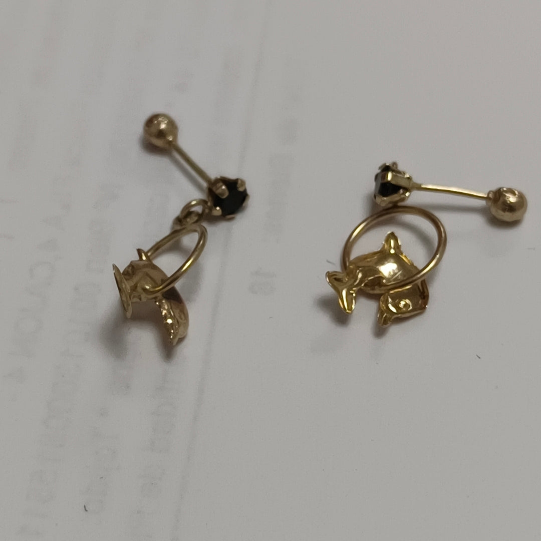 ARETES PAR ORO 14 K 0,70 GRMS (SEMINUEVO)