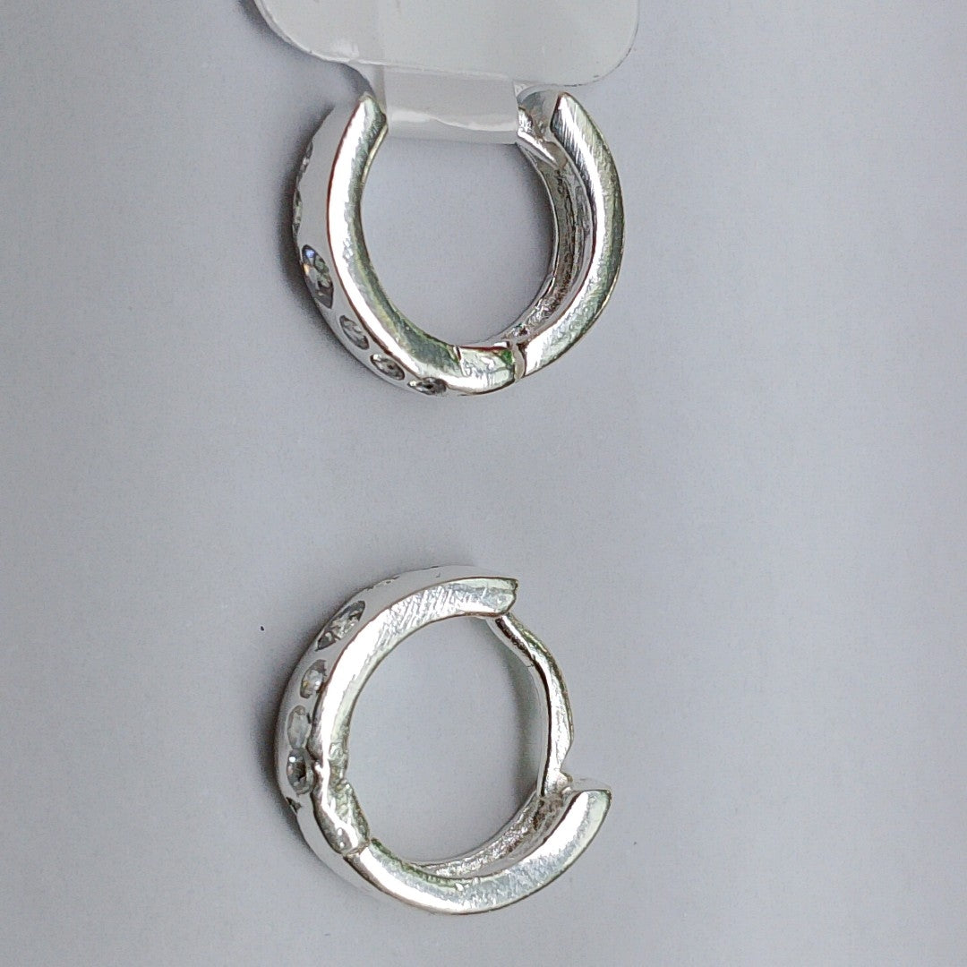ARRACADAS C/CIRCONIAS PLATA .925 2.1 GR (NUEVO)