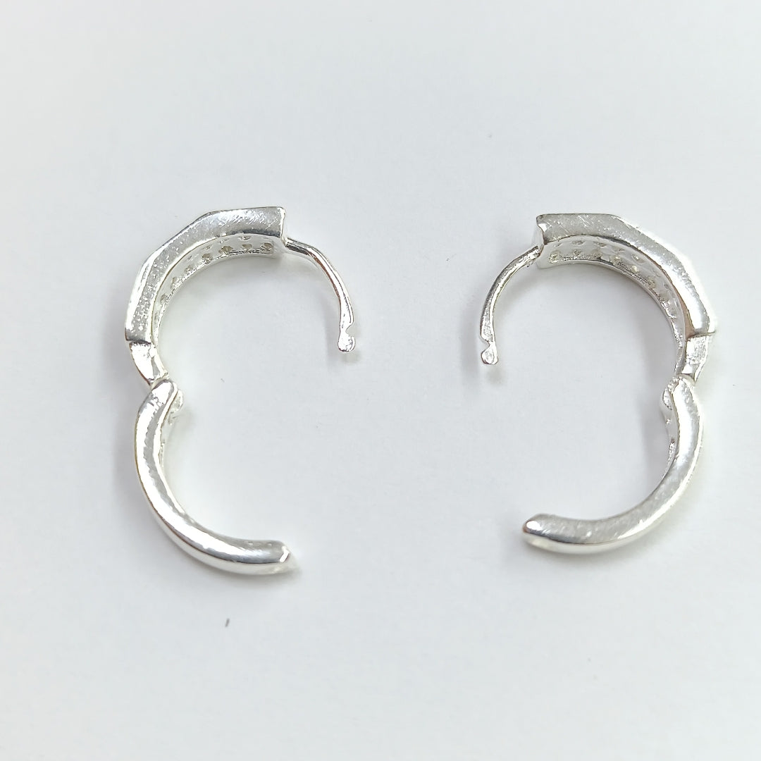 ARRACADAS C/CIRCONIAS PLATA .925 2.5 GR (NUEVO)