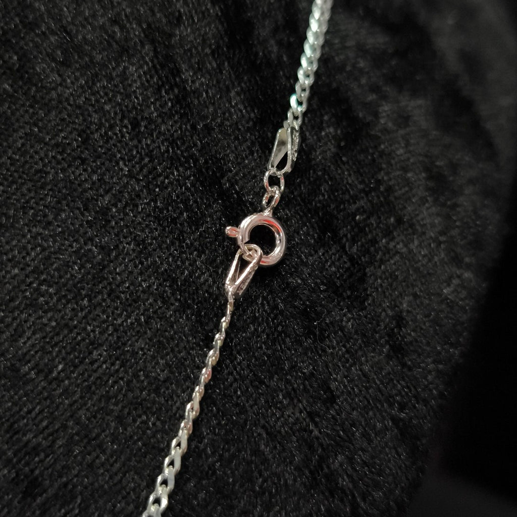 CADENA TEJIDO BARBADO PLATA .925 55 CM 4.9 GR (NUEVO)