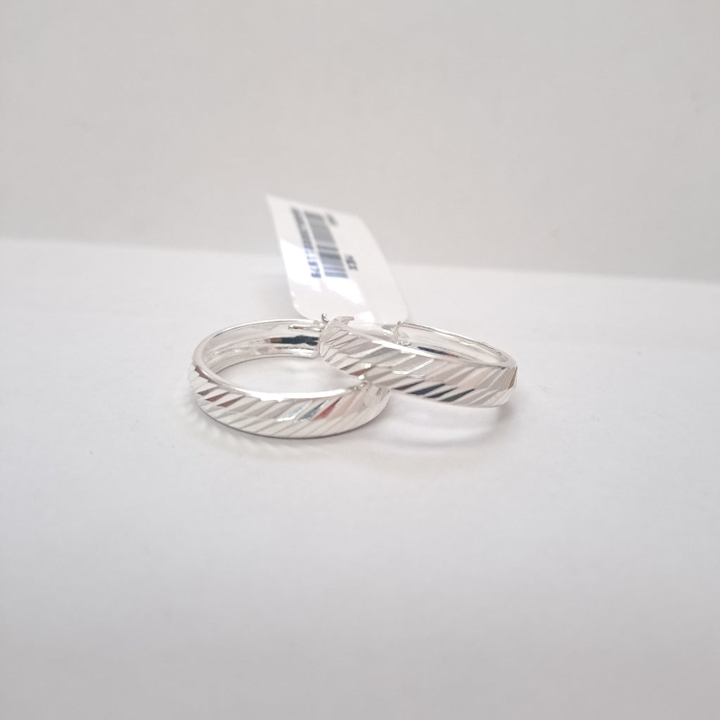 PAR ARRACADAS FACETADAS PLATA .925 2.3 GR (NUEVO)