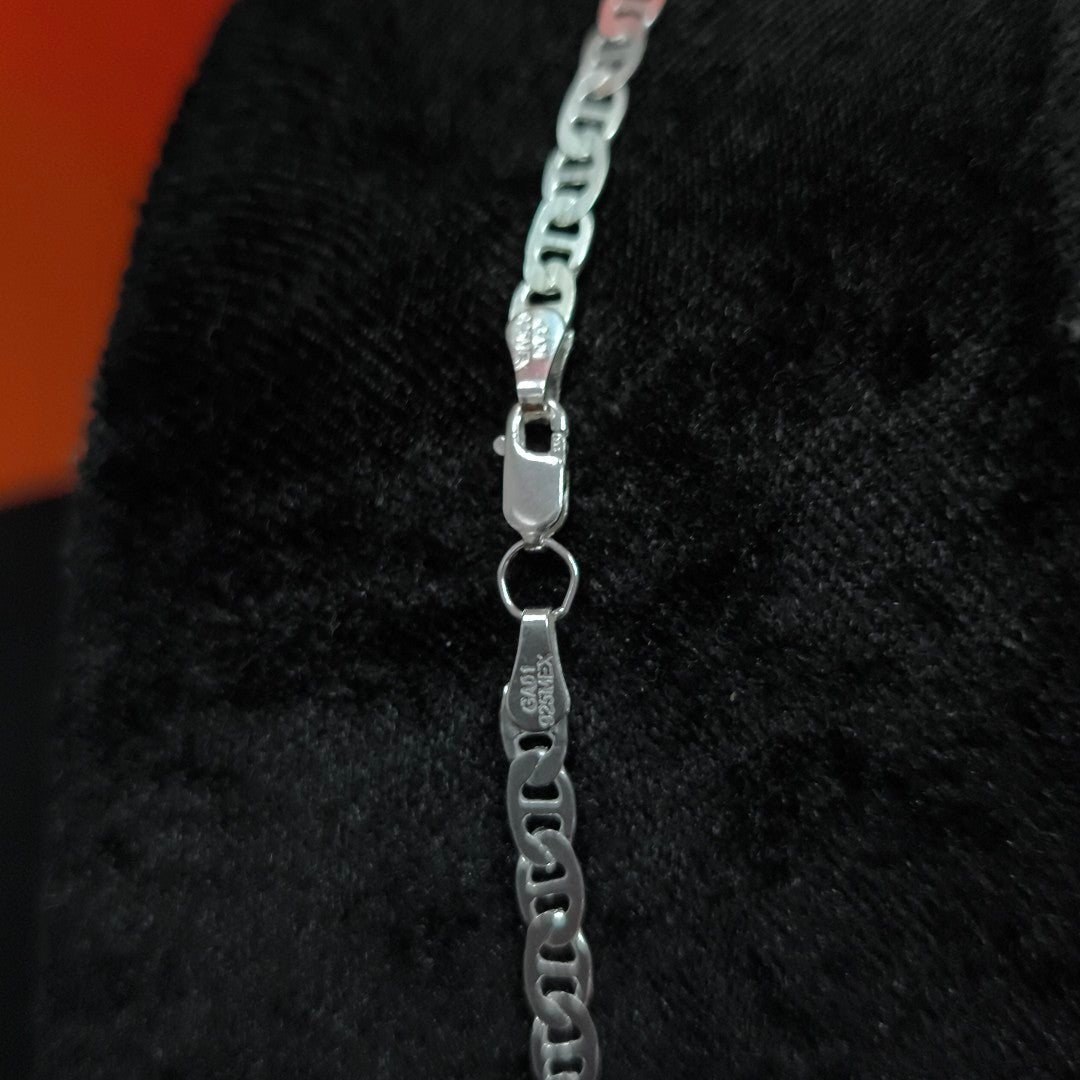 CADENA TEJIDO GUCHI PLATA .925 55 CM 12.9 GR (NUEVO)