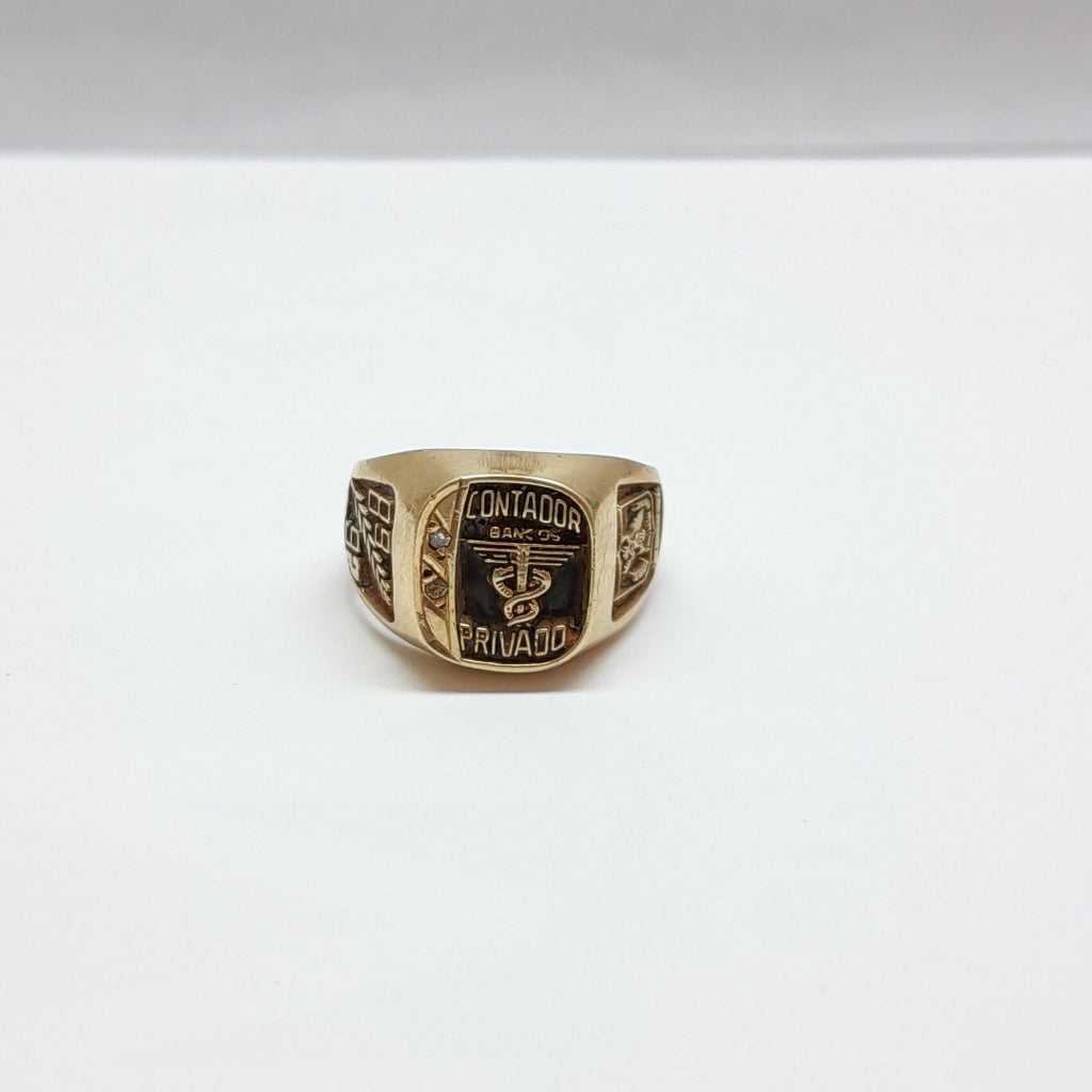 ANILLO DE GRADUACIÓN ORO 14 K 5,50 GRMS (SEMINUEVO)