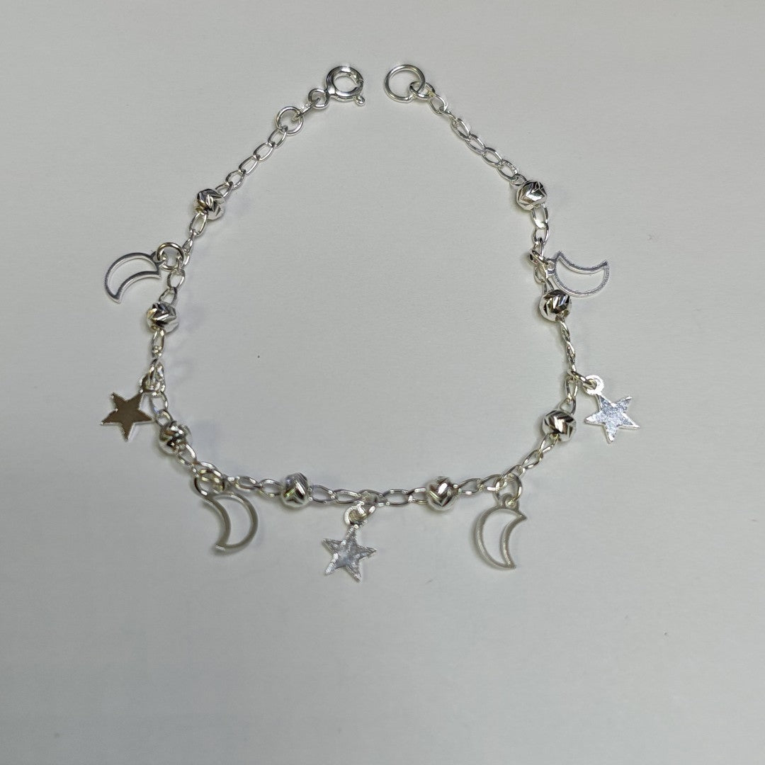 PULSERA TEJIDO TEJIDO ESPECIAL PLATA .925 18 CM 3.1 GR (NUEVO)