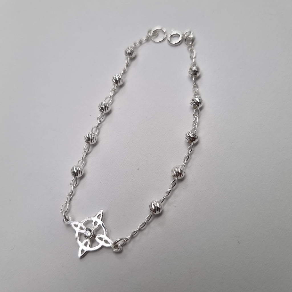 PULSERA TEJIDO ESPECIAL PLATA .925 18 CM 2.9 GR (NUEVO)