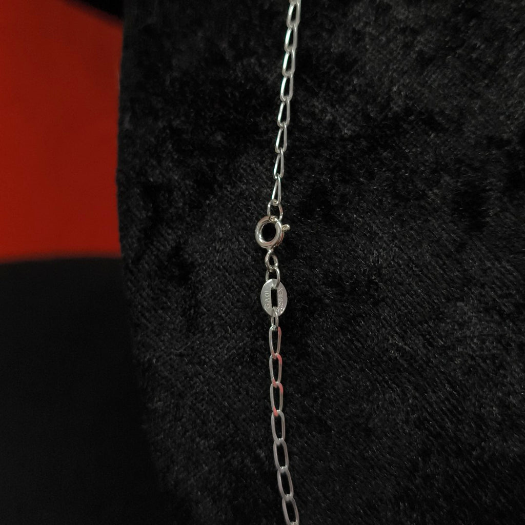 CADENA TEJIDO ESLABONES PLATA .925 55 CM 2.9 GR (NUEVO)