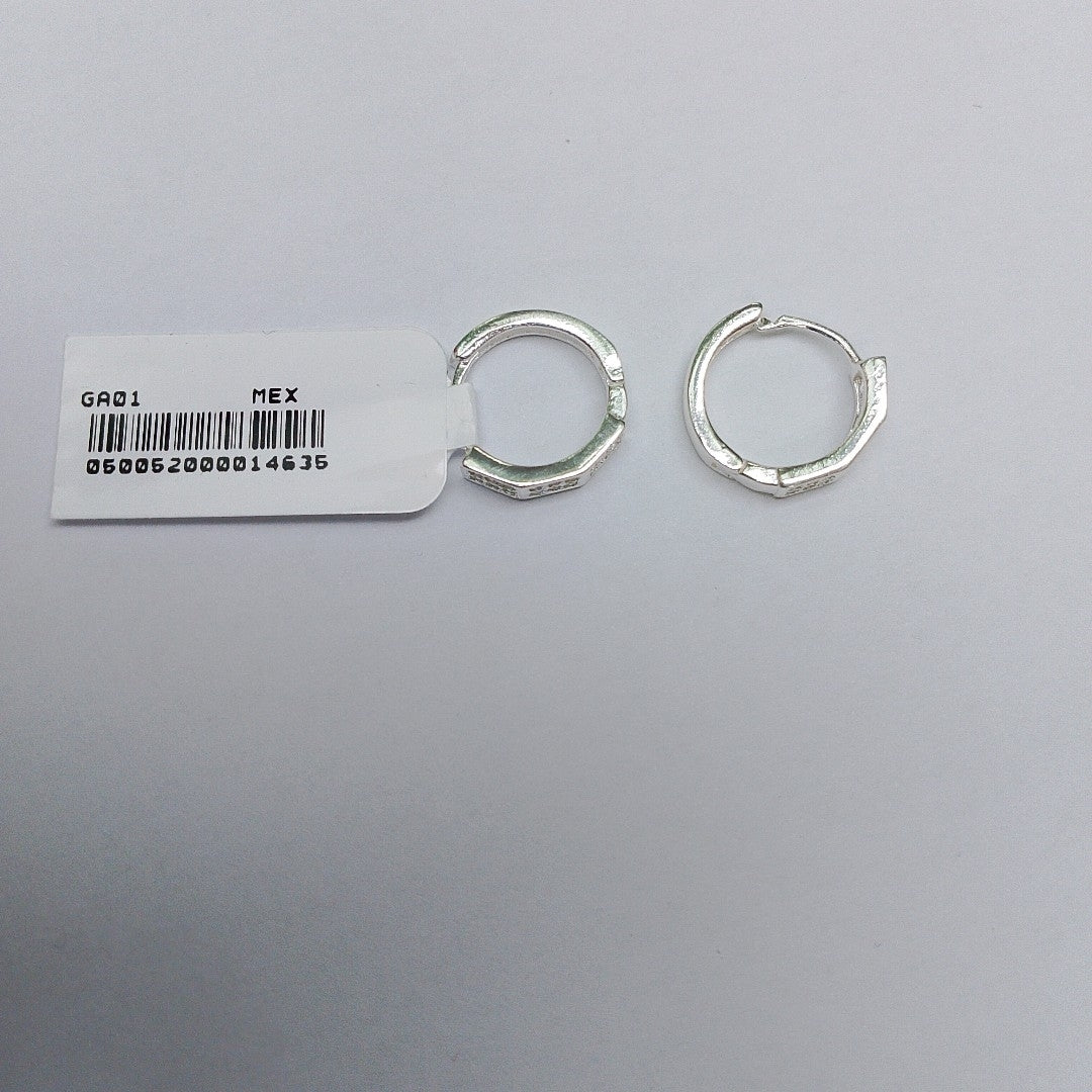 ARRACADAS C/CIRCONIAS PLATA .925 2.5 GR (NUEVO)