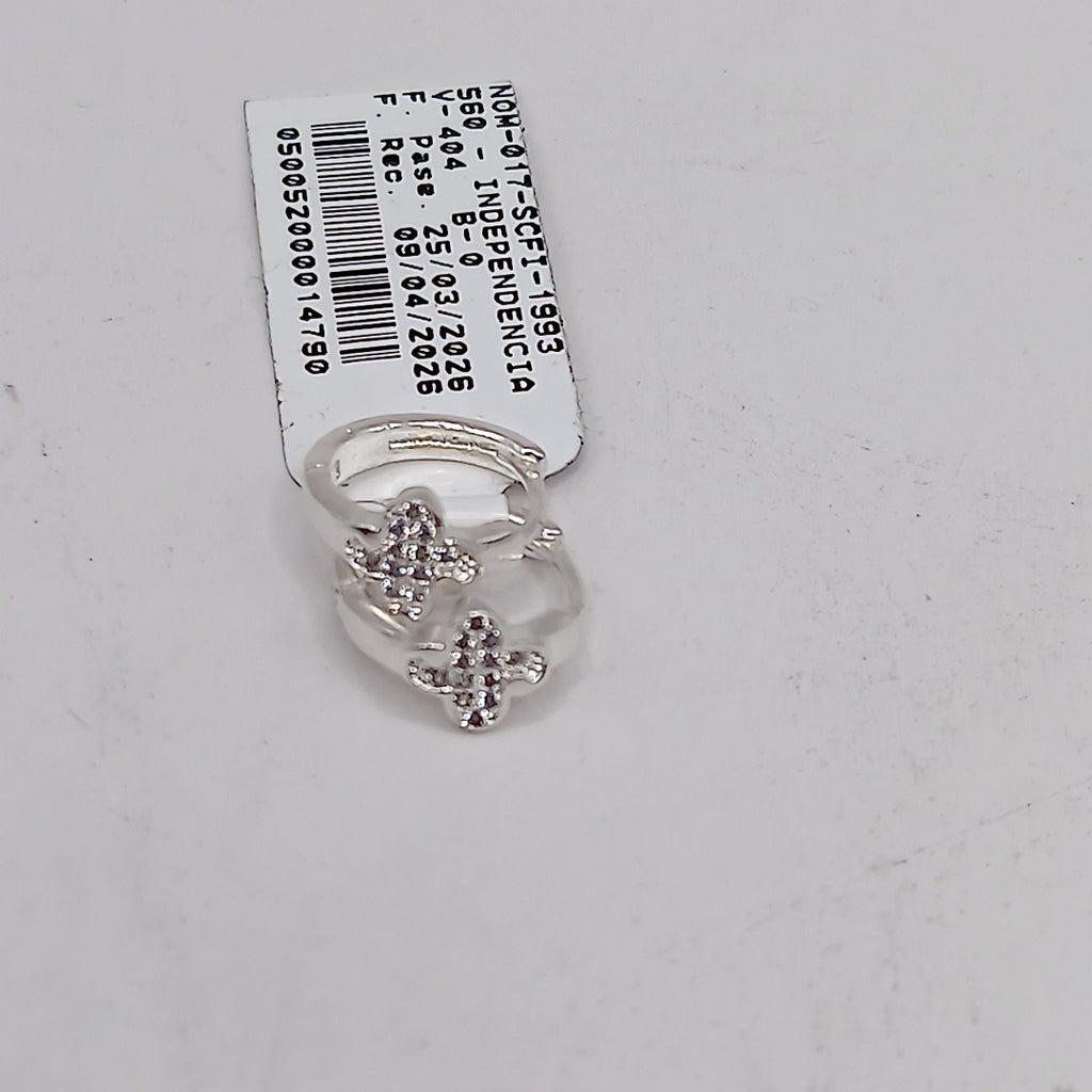 ARRACADAS C/CIRCONIAS PLATA .925 1.9 GR (NUEVO)