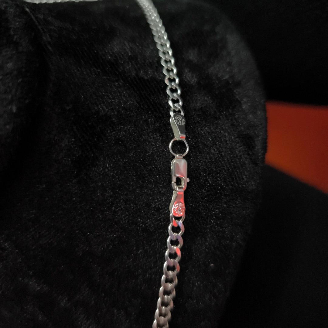 CADENA TEJIDO BARBADO PLATA .925 60 CM 13.8 GR (NUEVO)