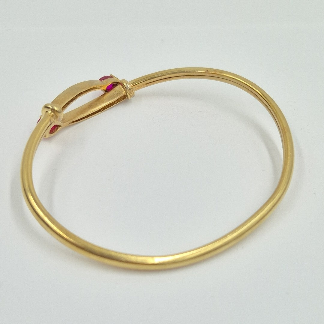 PULSERA RIGIDA ORO 14 K 7.5 GRMS (SEMINUEVO)