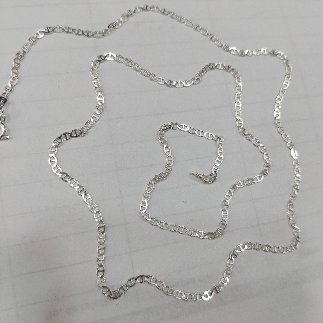 CADENA TEJIDO GUCHI PLATA .925 60 CM 3.8 GR (NUEVO)