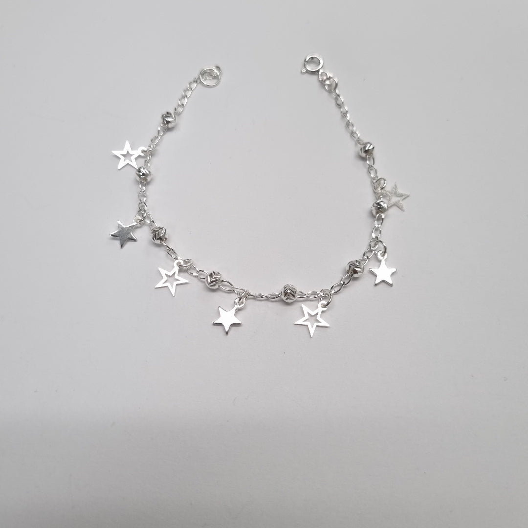 PULSERA TEJIDO ESPECIAL PLATA .925 18 CM 3.1 GR (NUEVO)