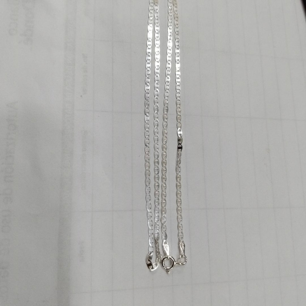 CADENA TEJIDO ESPEJO PLATA .925 55 CM 3.8 GR (NUEVO)