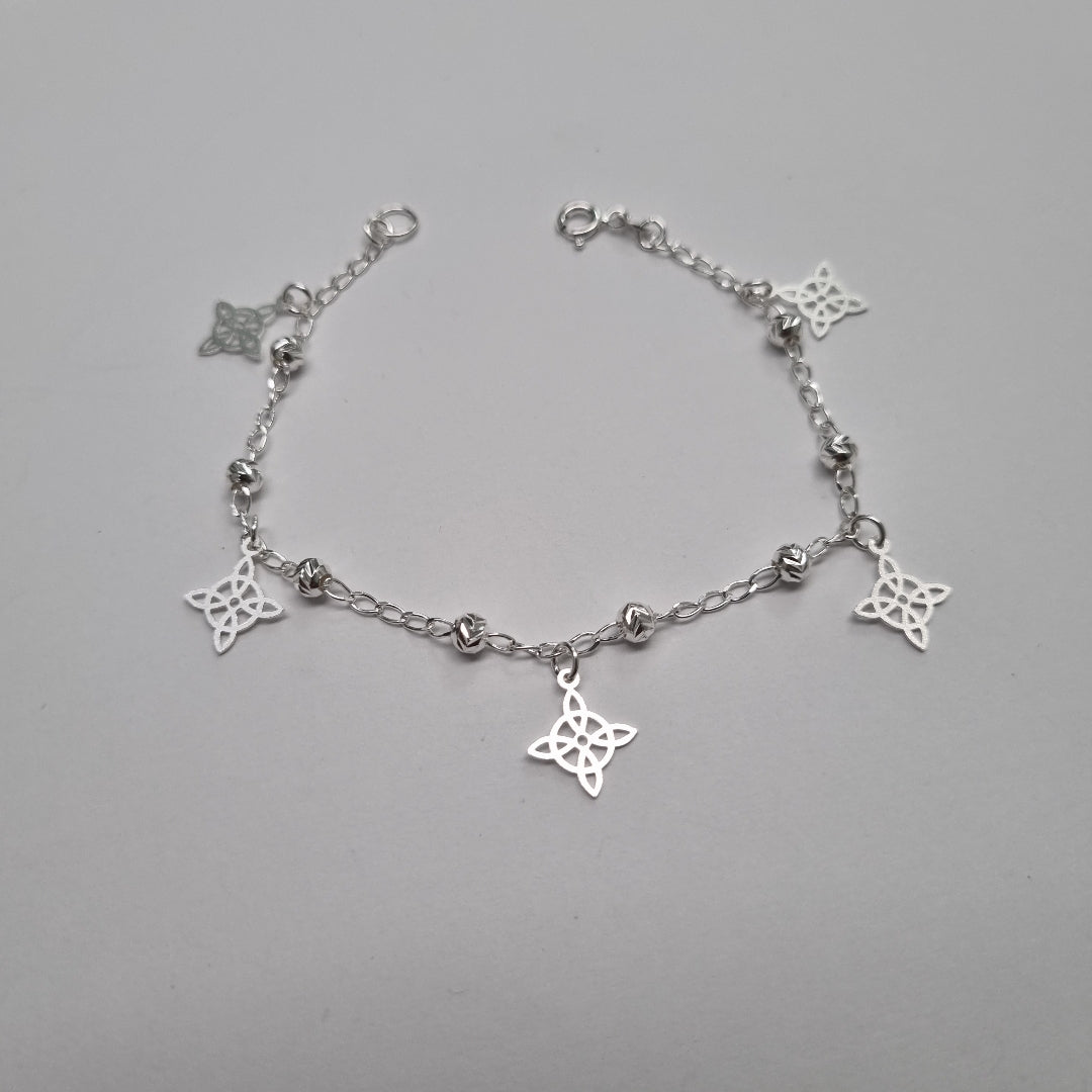 PULSERA TEJIDO ESPECIAL PLATA .925 18 CM 3.2 GR (NUEVO)