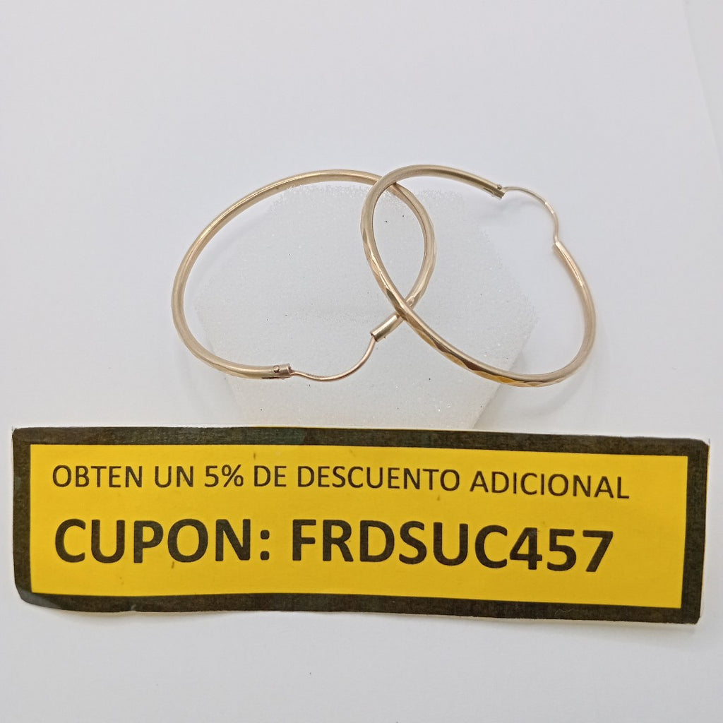 ARRACADAS PAR ORO 10 K 2.4 GRMS (SEMINUEVO)