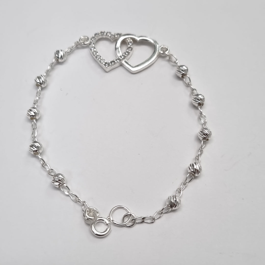 PULSERA TEJIDO TEJIDO ESPECIAL PLATA .925 18 CM 4 GR (NUEVO)