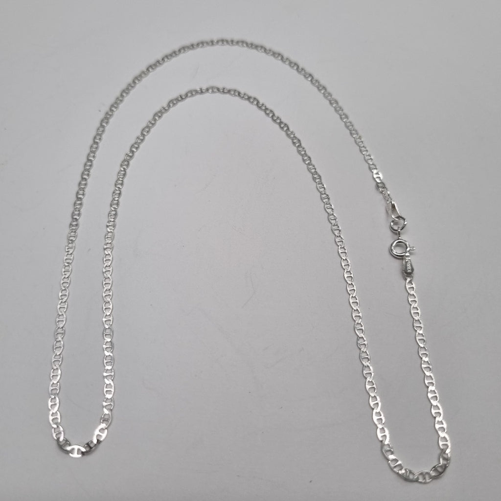 CADENA TEJIDO GUCHI PLATA .925 55 CM 3.3 GR (NUEVO)