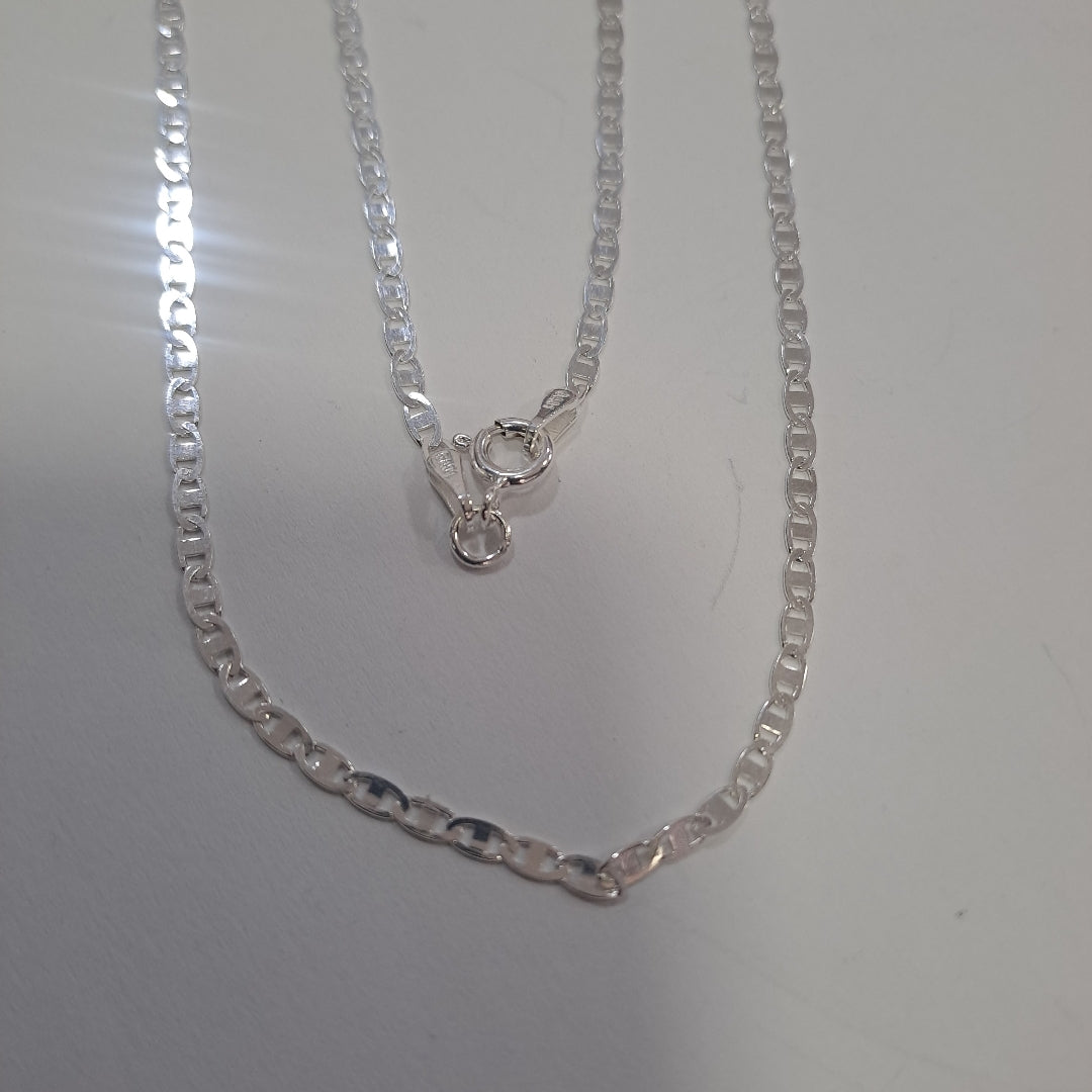 CADENA TEJIDO ESPEJO PLATA .925 60 CM 4.2 GR (NUEVO)